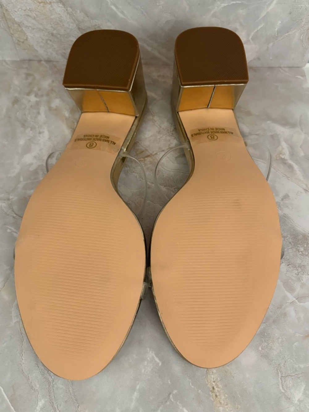 Lulu's Savina Gold Mules - Picture 10 of 14
